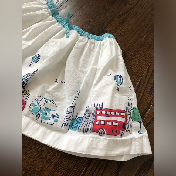 Mini Boden Girls 7-8Y London Themed A-Line Ruffled Mini Skirt w/Adjustable Waist - Picture 6 of 15